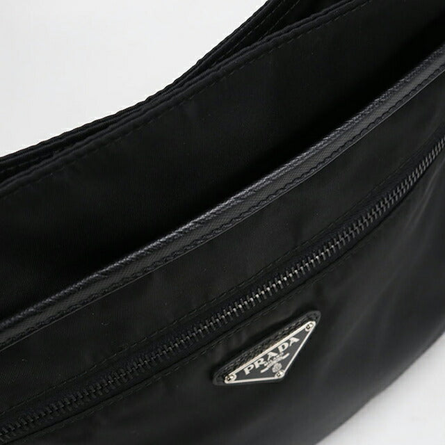 中古 プラダ ショルダーバッグ メンズ ブランド PRADA トライアングルロゴ VA251M ブラック USDPR115410011