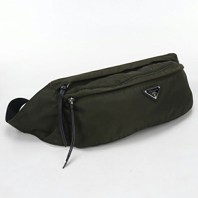 中古 プラダ ボディバッグ レディース ブランド PRADA トライアングルロゴ 1BL011 カーキ USDPR115412011