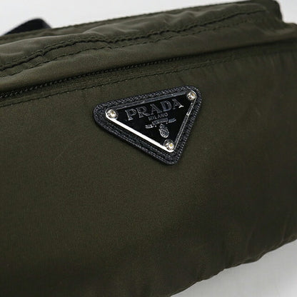 中古 プラダ ボディバッグ レディース ブランド PRADA トライアングルロゴ 1BL011 カーキ USDPR115412011