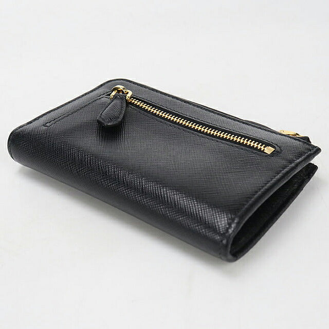 中古 プラダ 小銭入れ レディース ブランド PRADA サフィアーノレザーキーチェーン 1PP122 ブラック USDPR115428011