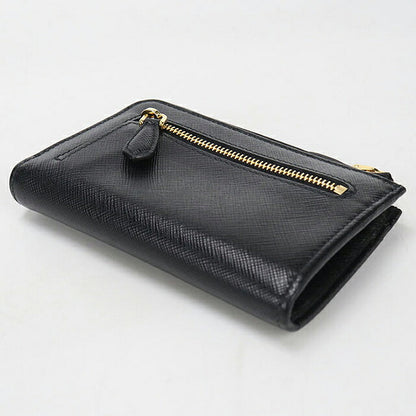 中古 プラダ 小銭入れ レディース ブランド PRADA サフィアーノレザーキーチェーン 1PP122 ブラック USDPR115428011