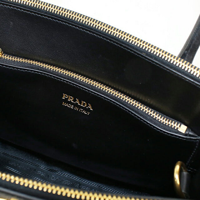 中古 プラダ トートバッグ レディース ブランド PRADA サフィアーノレザー 2WAY レザー ブラック USDPR115572011