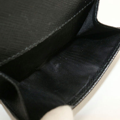 中古 プラダ 三つ折り財布 三折財布 コンパクト レディース ブランド PRADA サフィアーノ 1MH021 ブラック USDPR115685011