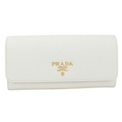 中古 プラダ 長財布二折 レディース ブランド PRADA サフィアーノマルチカラー 1MH132 ホワイト USDPR115741011