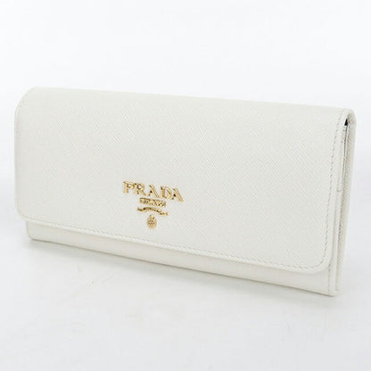 中古 プラダ 長財布二折 レディース ブランド PRADA サフィアーノマルチカラー 1MH132 ホワイト USDPR115741011