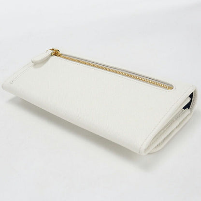中古 プラダ 長財布二折 レディース ブランド PRADA サフィアーノマルチカラー 1MH132 ホワイト USDPR115741011