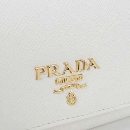 中古 プラダ 長財布二折 レディース ブランド PRADA サフィアーノマルチカラー 1MH132 ホワイト USDPR115741011