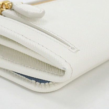 中古 プラダ 長財布二折 レディース ブランド PRADA サフィアーノマルチカラー 1MH132 ホワイト USDPR115741011