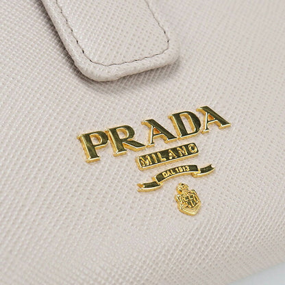 中古 プラダ 長財布二折 レディース ブランド PRADA サフィアーノマルチカラー 財布 1MV025 ベージュ USDPR115795011