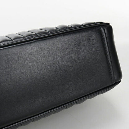 中古 プラダ ショルダーバッグ レディース ブランド PRADA ダイアグラム チェーンショルダー レザー 1BH083 ブラック USDPR115821011
