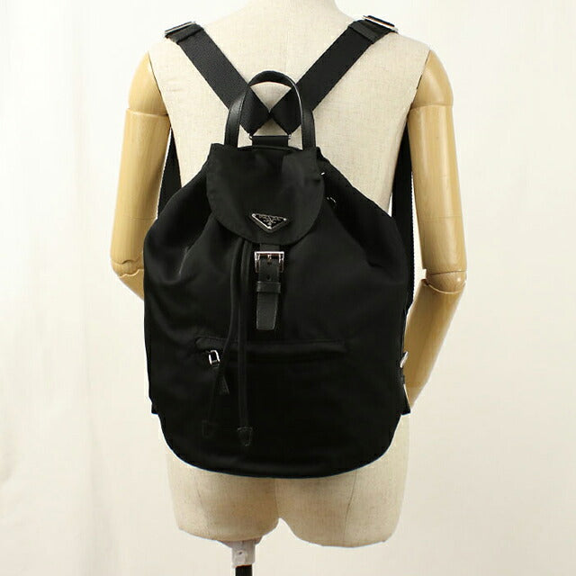 中古 プラダ リュック レディース ブランド PRADA  バックパック 1BZ032 ブラック USDPR115891011