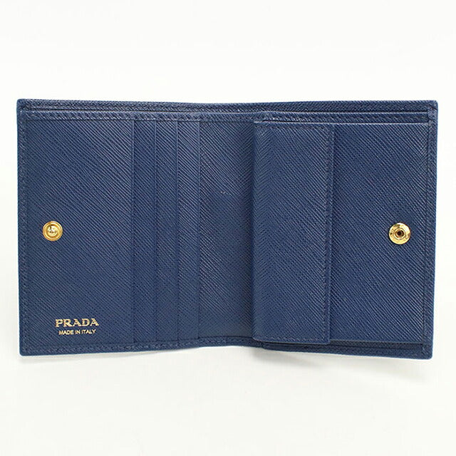 中古 プラダ 二つ折り財布 二折財布 コンパクト レディース ブランド