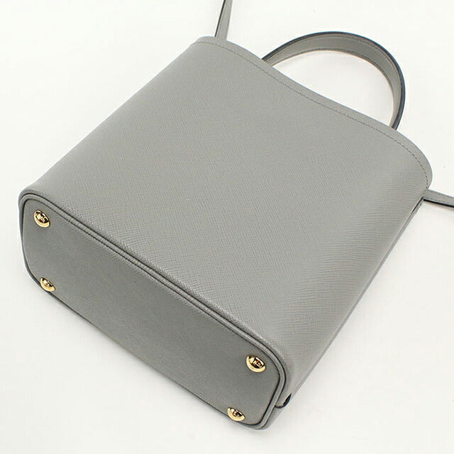 中古 プラダ ハンドバッグ レディース ブランド PRADA パニエ 2WAY レザー 1BA212 グレー USDPR116090011
