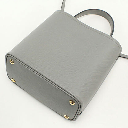中古 プラダ ハンドバッグ レディース ブランド PRADA パニエ 2WAY レザー 1BA212 グレー USDPR116090011