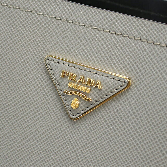 中古 プラダ ハンドバッグ レディース ブランド PRADA パニエ 2WAY レザー 1BA212 グレー USDPR116090011