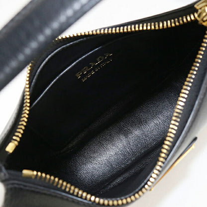 中古 プラダ ハンドバッグ レディース ブランド PRADA トライアングルロゴ アーケスモールレザー 2WAY 1BC194 ブラック USDPR116241011