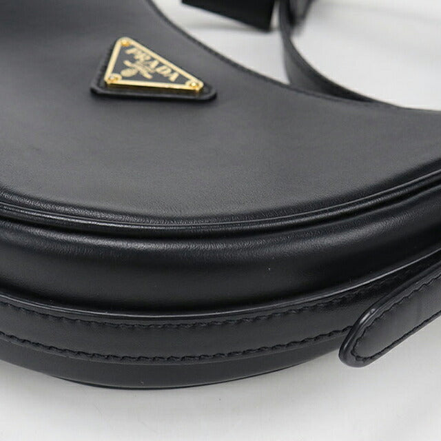 中古 プラダ ハンドバッグ レディース ブランド PRADA トライアングルロゴ アーケスモールレザー 2WAY 1BC194 ブラック USDPR116241011