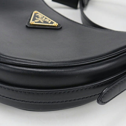 中古 プラダ ハンドバッグ レディース ブランド PRADA トライアングルロゴ アーケスモールレザー 2WAY 1BC194 ブラック USDPR116241011