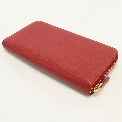 中古 プラダ 長財布ラウンドファスナー レディース ブランド PRADA サフィアーノレザー ジップアラウンド レザー 1ML506 レッド USDPR116523011