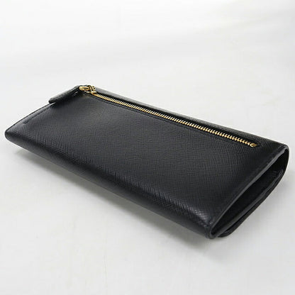 中古 プラダ 長財布二折 レディース ブランド PRADA  サフィアーノレザー 1MH132 2EBW F0002 ブラック USDPR116629011