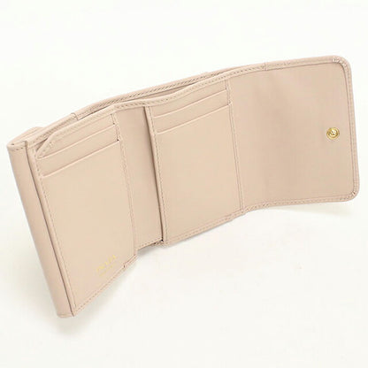 中古 プラダ 三つ折り財布 三折財布 コンパクト レディース ブランド PRADA トライアングル シティカーフ 1MH043 ピンク USDPR116650011