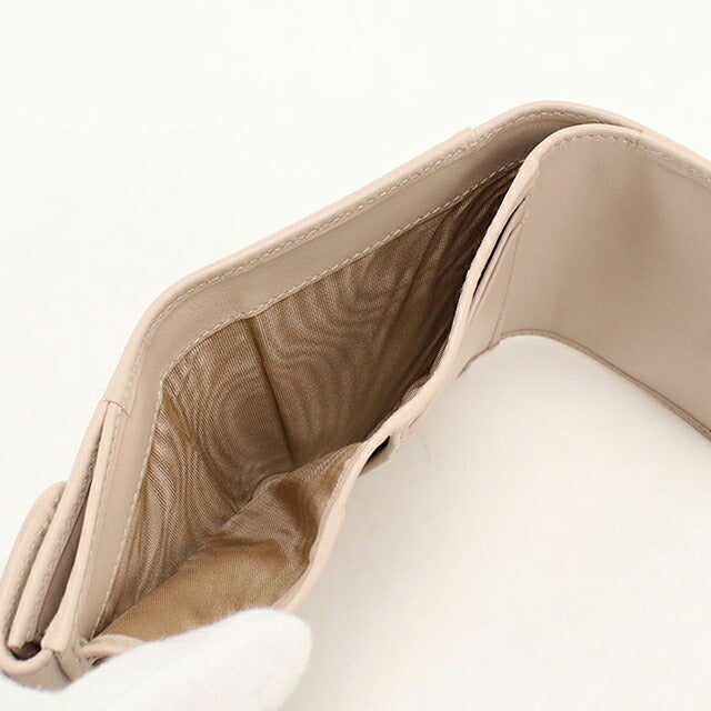中古 プラダ 三つ折り財布 三折財布 コンパクト レディース ブランド PRADA トライアングル シティカーフ 1MH043 ピンク USDPR116650011