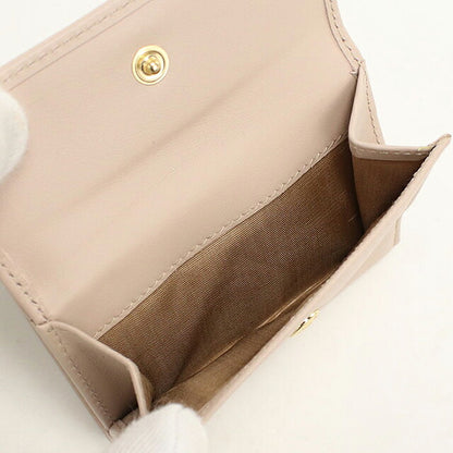 中古 プラダ 三つ折り財布 三折財布 コンパクト レディース ブランド PRADA トライアングル シティカーフ 1MH043 ピンク USDPR116650011
