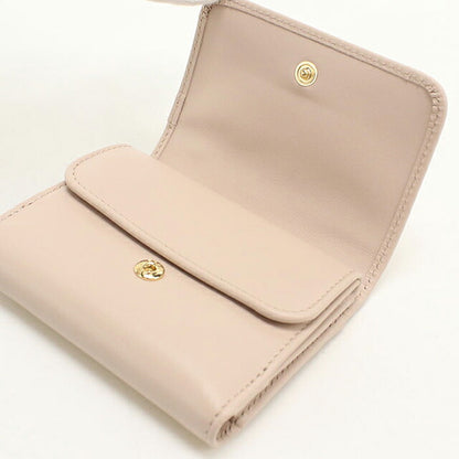 中古 プラダ 三つ折り財布 三折財布 コンパクト レディース ブランド PRADA トライアングル シティカーフ 1MH043 ピンク USDPR116650011