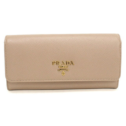 中古 プラダ 長財布二折 レディース ブランド PRADA  サフィアーノマルチカラー レザー 1MH132 ZLP F0KNX ベージュ USDPR116653011