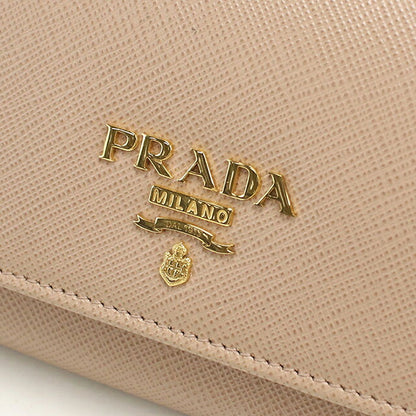 中古 プラダ 長財布二折 レディース ブランド PRADA  サフィアーノマルチカラー レザー 1MH132 ZLP F0KNX ベージュ USDPR116653011