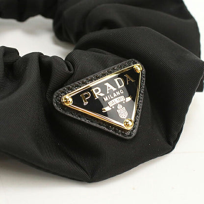 中古 プラダ シュシュ レディース ブランド PRADA Re-Nylon  1IF015_2DMI_F0632 ブラック ヘアアクセサリー USDPR116910011