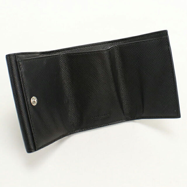 中古 プラダ 三つ折り財布 三折財布 コンパクト メンズ ブランド PRADA