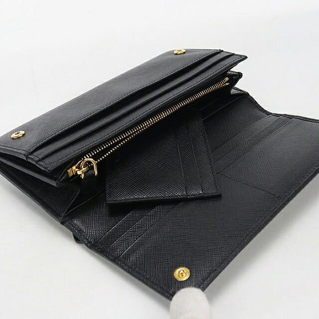 中古 プラダ 長財布二折 レディース ブランド PRADA サフィアーノ