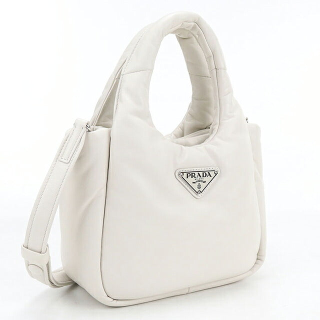 中古 プラダ ハンドバッグ レディース ブランド PRADA  2WAY レザー 1BA359 ホワイト USDPR117352011