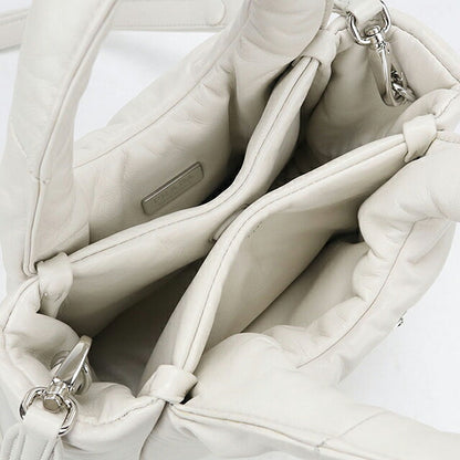 中古 プラダ ハンドバッグ レディース ブランド PRADA  2WAY レザー 1BA359 ホワイト USDPR117352011