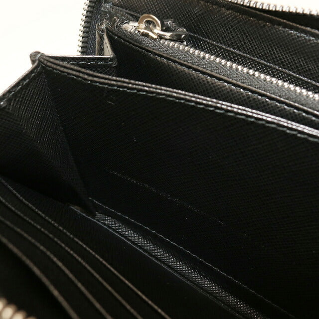 中古 プラダ 長財布ラウンドファスナー メンズ ブランド PRADA