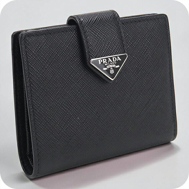 中古 プラダ 二つ折り財布 二折財布 コンパクト レディース ブランド