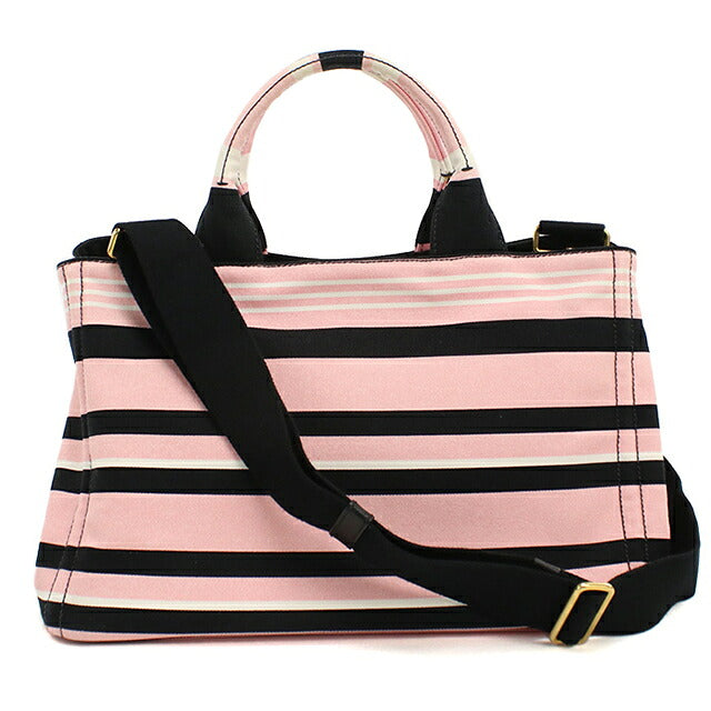 Used Prada tote bag ladies brand PRADA CANAPA STAMPATE 2WAY B1877B pink USDPR117858011