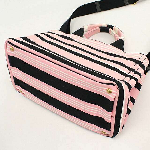 Used Prada tote bag ladies brand PRADA CANAPA STAMPATE 2WAY B1877B pink USDPR117858011
