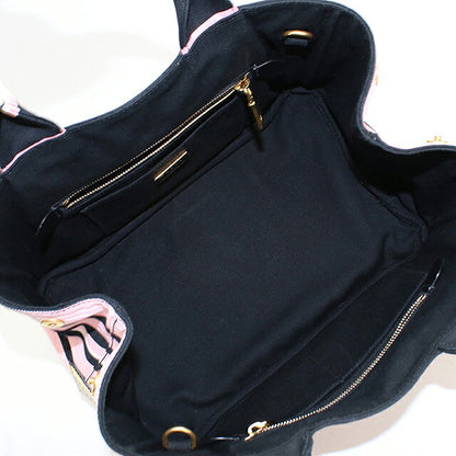 Used Prada tote bag ladies brand PRADA CANAPA STAMPATE 2WAY B1877B pink USDPR117858011