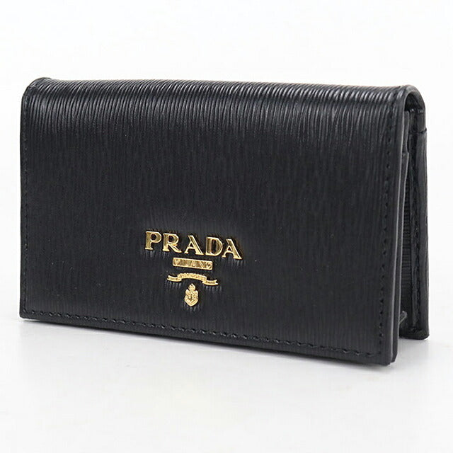 中古 プラダ 名刺入れ レディース ブランド PRADA ヴィッテロムーブ カードケース レザー 1MC122 ブラック USDPR117970011