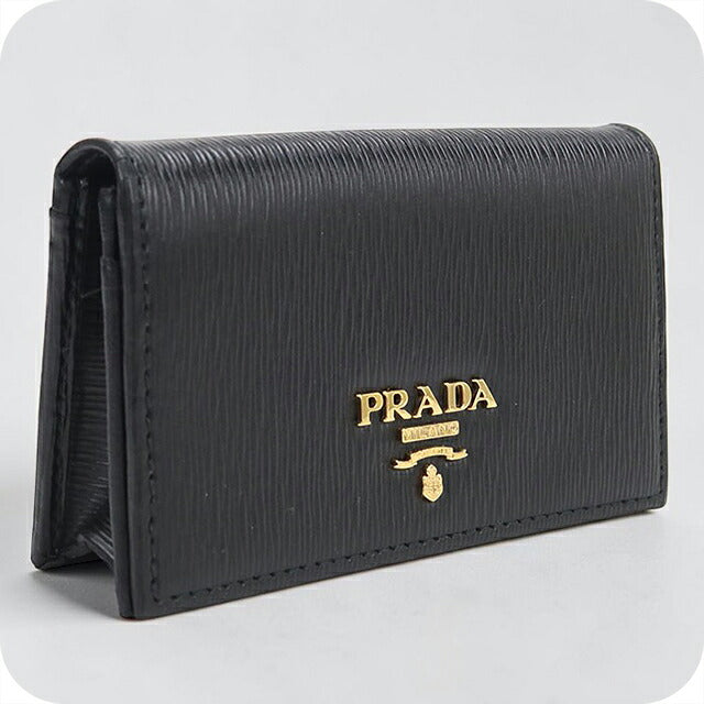 中古 プラダ 名刺入れ レディース ブランド PRADA ヴィッテロムーブ カードケース レザー 1MC122 ブラック USDPR117970011