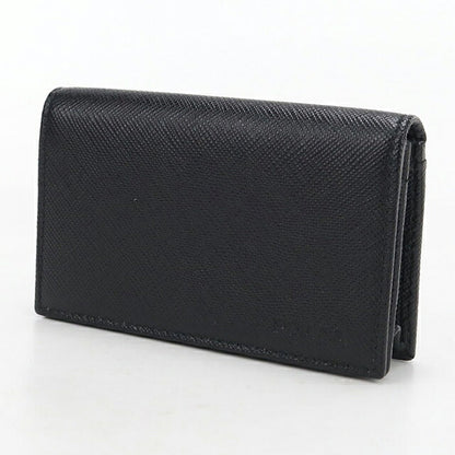 中古 プラダ 名刺入れ メンズ ブランド PRADA サフィアーノレザー カードケース レザー 2MC122 ブラック USDPR118427011