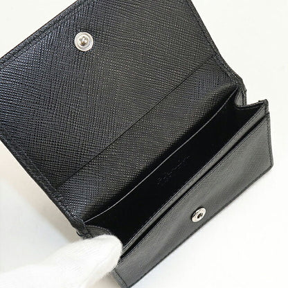 中古 プラダ 名刺入れ メンズ ブランド PRADA サフィアーノレザー カードケース レザー 2MC122 ブラック USDPR118427011