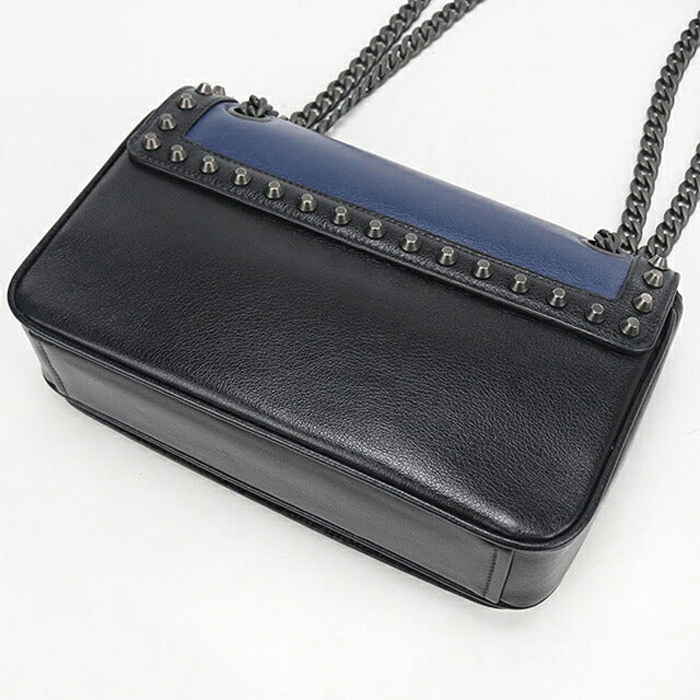 Used Prada shoulder bag ladies brand PRADA chain leather 1BD147 blue USDPR118671011