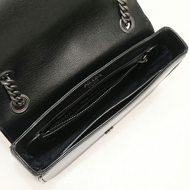 Used Prada shoulder bag ladies brand PRADA chain leather 1BD147 blue USDPR118671011