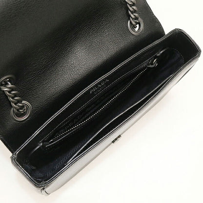 Used Prada shoulder bag ladies brand PRADA chain leather 1BD147 blue USDPR118671011