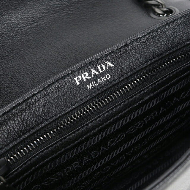 Used Prada shoulder bag ladies brand PRADA chain leather 1BD147 blue USDPR118671011