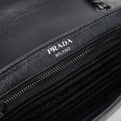 Used Prada shoulder bag ladies brand PRADA chain leather 1BD147 blue USDPR118671011