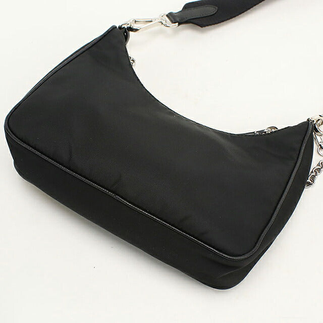 中古 プラダ ショルダーバッグ レディース ブランド PRADA Re-Edition 2005 Re-Nylon 1BH204 ブラック USDPR118728011